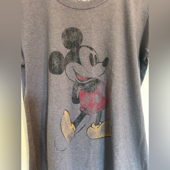 Disney Mickey Mouse Gray T-Shirt - Picture 2 of 3
